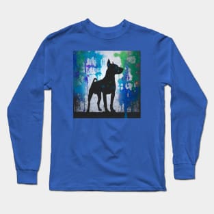 Patterdale Terrier Watercolor Art Piece Long Sleeve T-Shirt